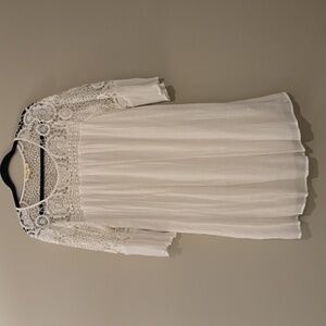 Indigo Rose Women’s Dress | Size 1X | White